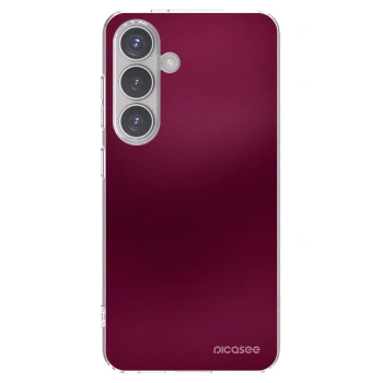 Picasee silikonski prozorni ovitek za Samsung Galaxy S24 S921B 5G - Velvet Bordeaux