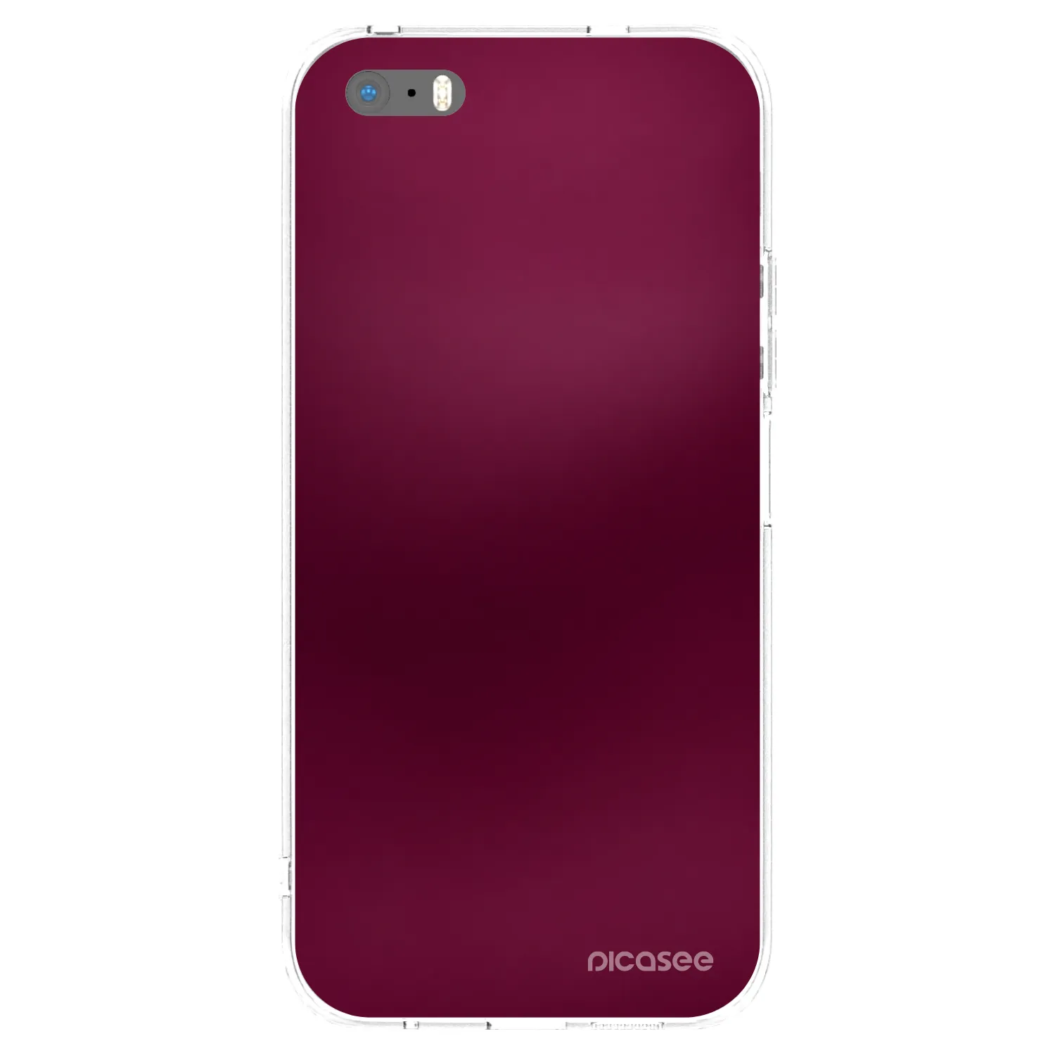 Picasee silikonski prozorni ovitek za Apple iPhone 5/5S/SE - Velvet Bordeaux