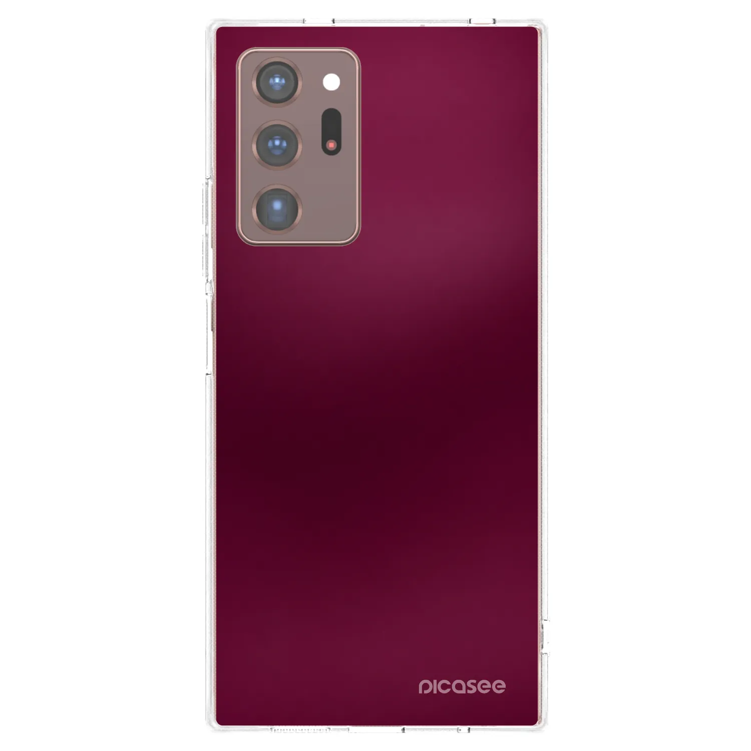 Picasee silikonski prozorni ovitek za Samsung Galaxy Note 20 Ultra - Velvet Bordeaux