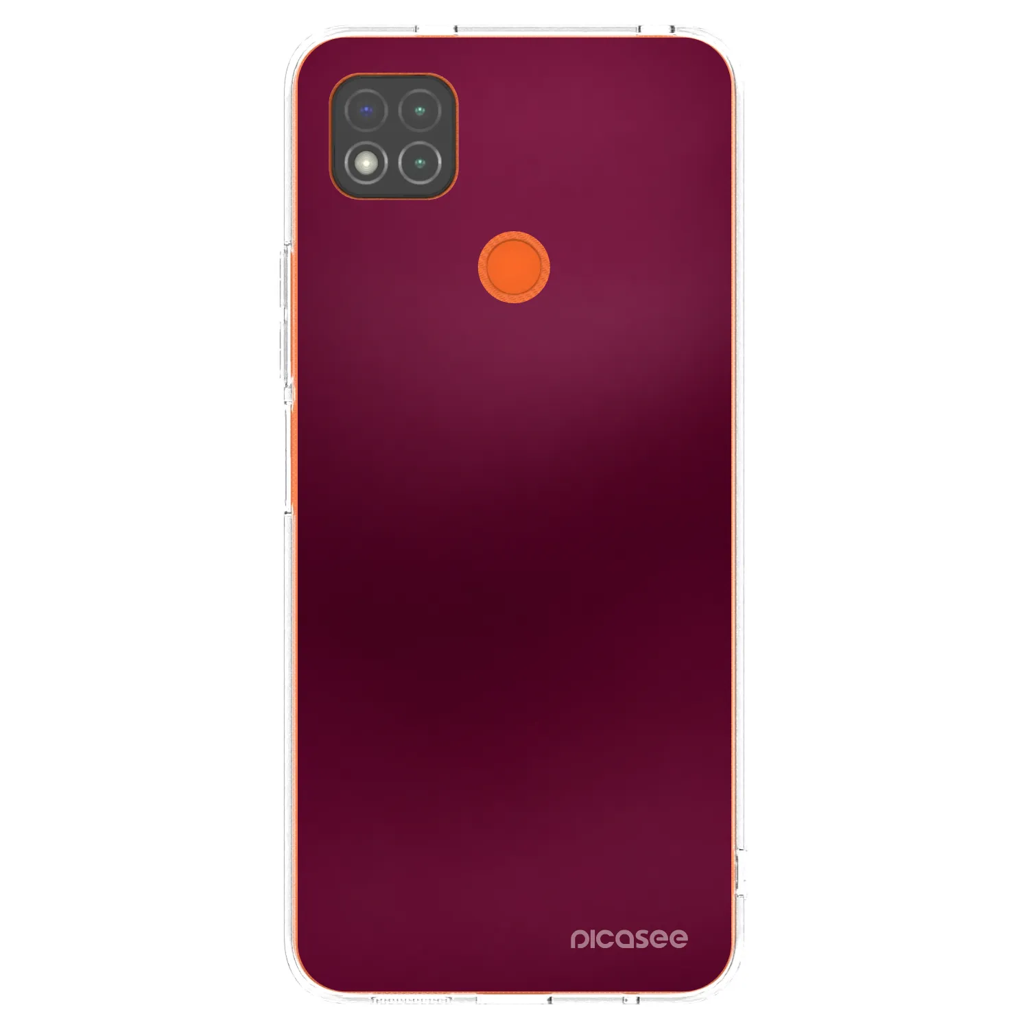 Picasee silikonski prozorni ovitek za Xiaomi Redmi 9C - Velvet Bordeaux