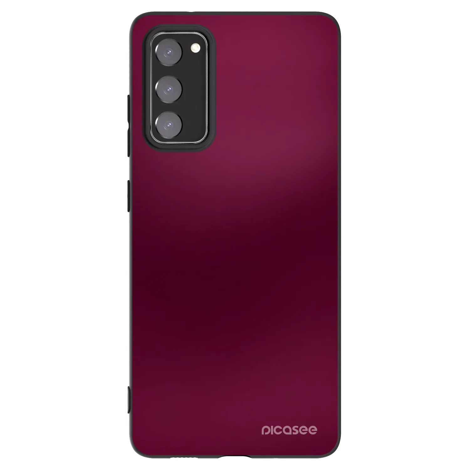 Picasee silikonski črni ovitek za Samsung Galaxy S20 FE - Velvet Bordeaux