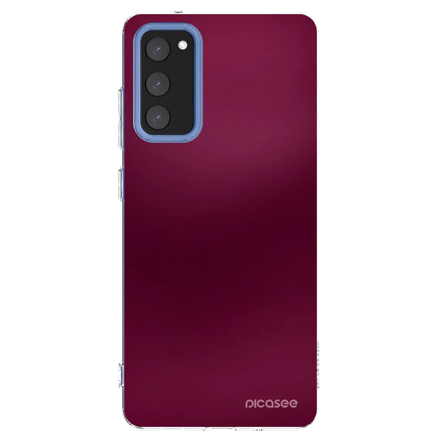 Picasee silikonski prozorni ovitek za Samsung Galaxy S20 FE - Velvet Bordeaux