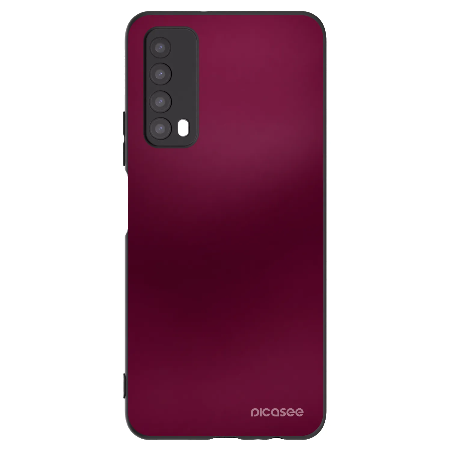 Picasee silikonski črni ovitek za Huawei P Smart 2021 - Velvet Bordeaux