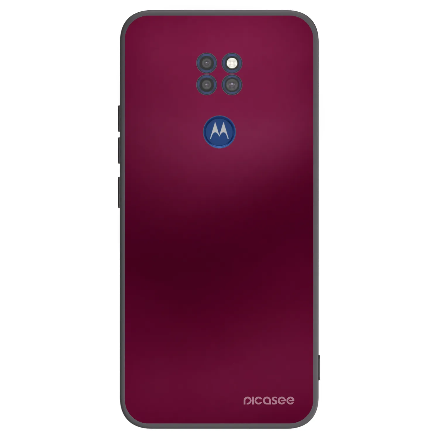 Picasee silikonski črni ovitek za Motorola Moto G9 Play - Velvet Bordeaux