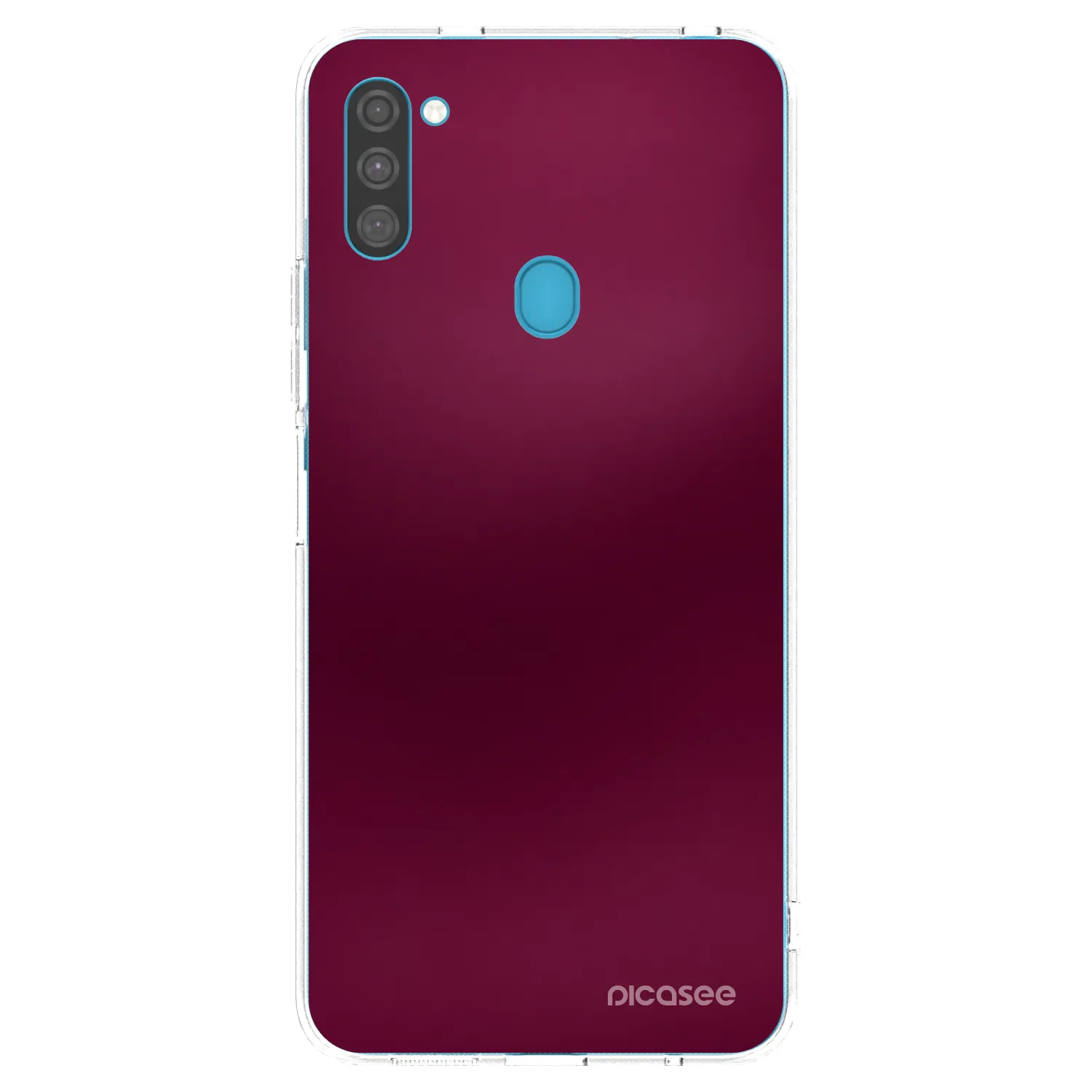 Picasee silikonski prozorni ovitek za Samsung Galaxy M11 - Velvet Bordeaux