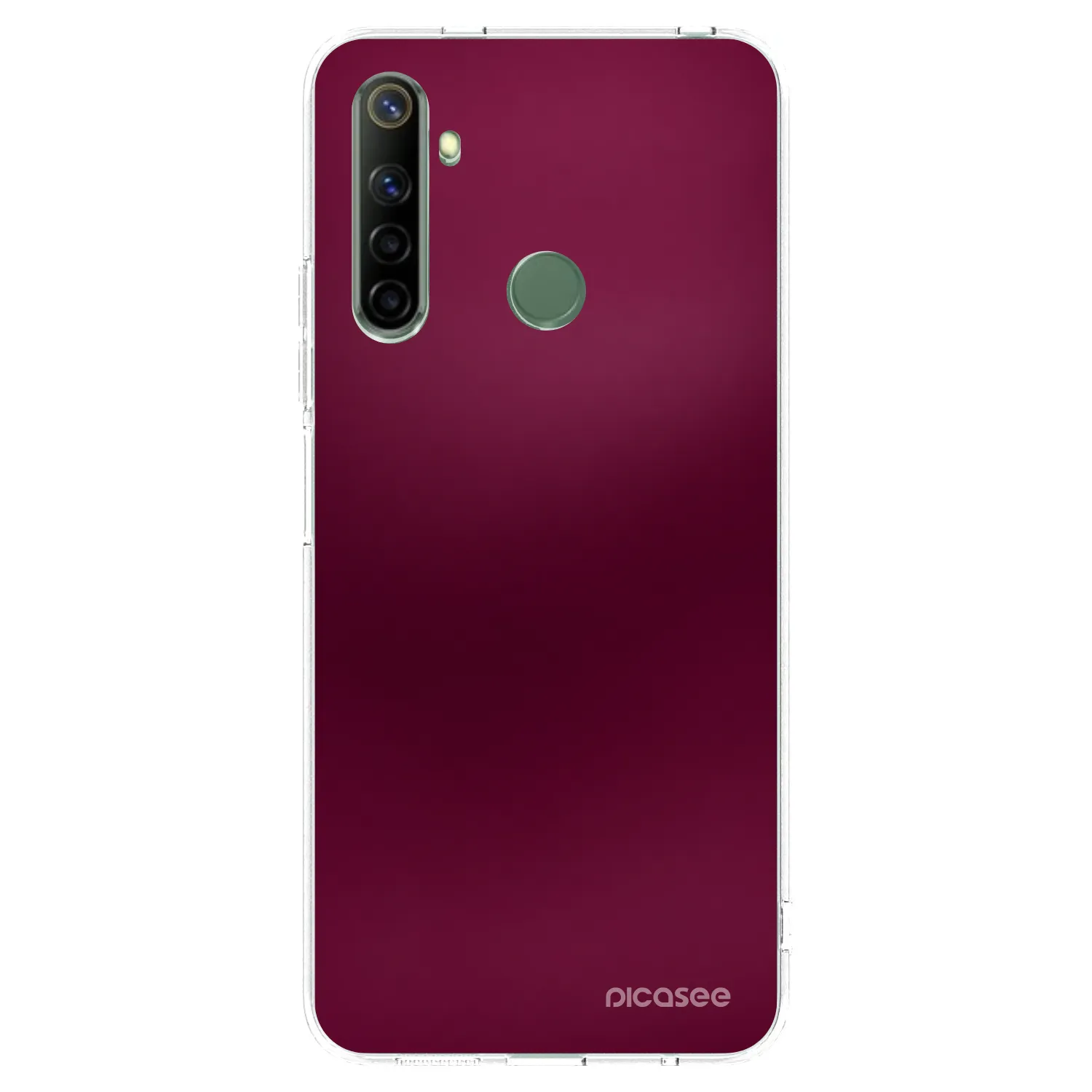 Picasee silikonski prozorni ovitek za Realme 6i - Velvet Bordeaux
