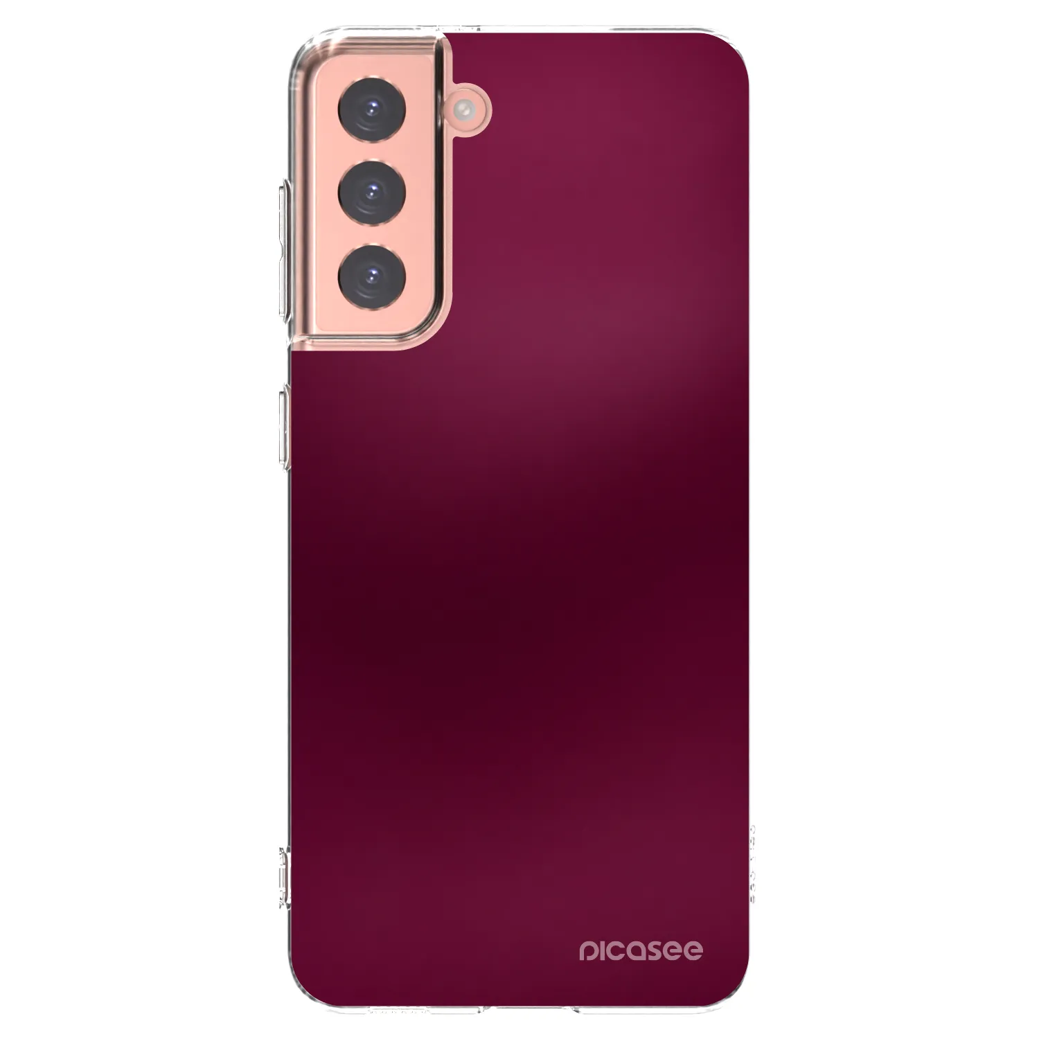Picasee silikonski prozorni ovitek za Samsung Galaxy S21 5G G991B - Velvet Bordeaux