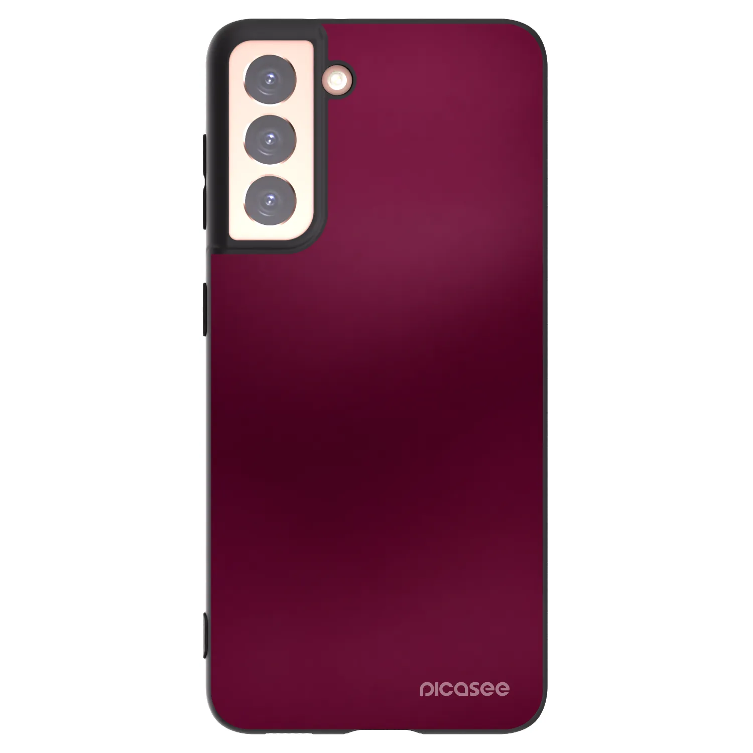 Picasee silikonski črni ovitek za Samsung Galaxy S21 5G G991B - Velvet Bordeaux