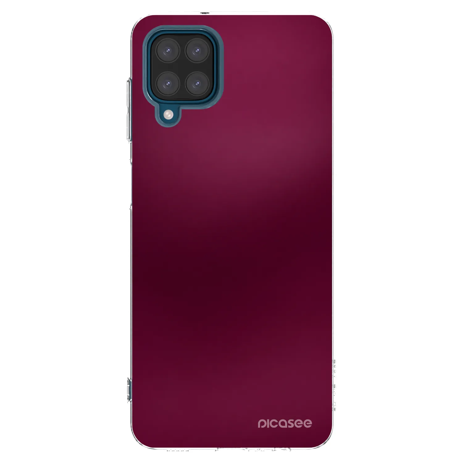 Picasee silikonski prozorni ovitek za Samsung Galaxy A12 A125F - Velvet Bordeaux