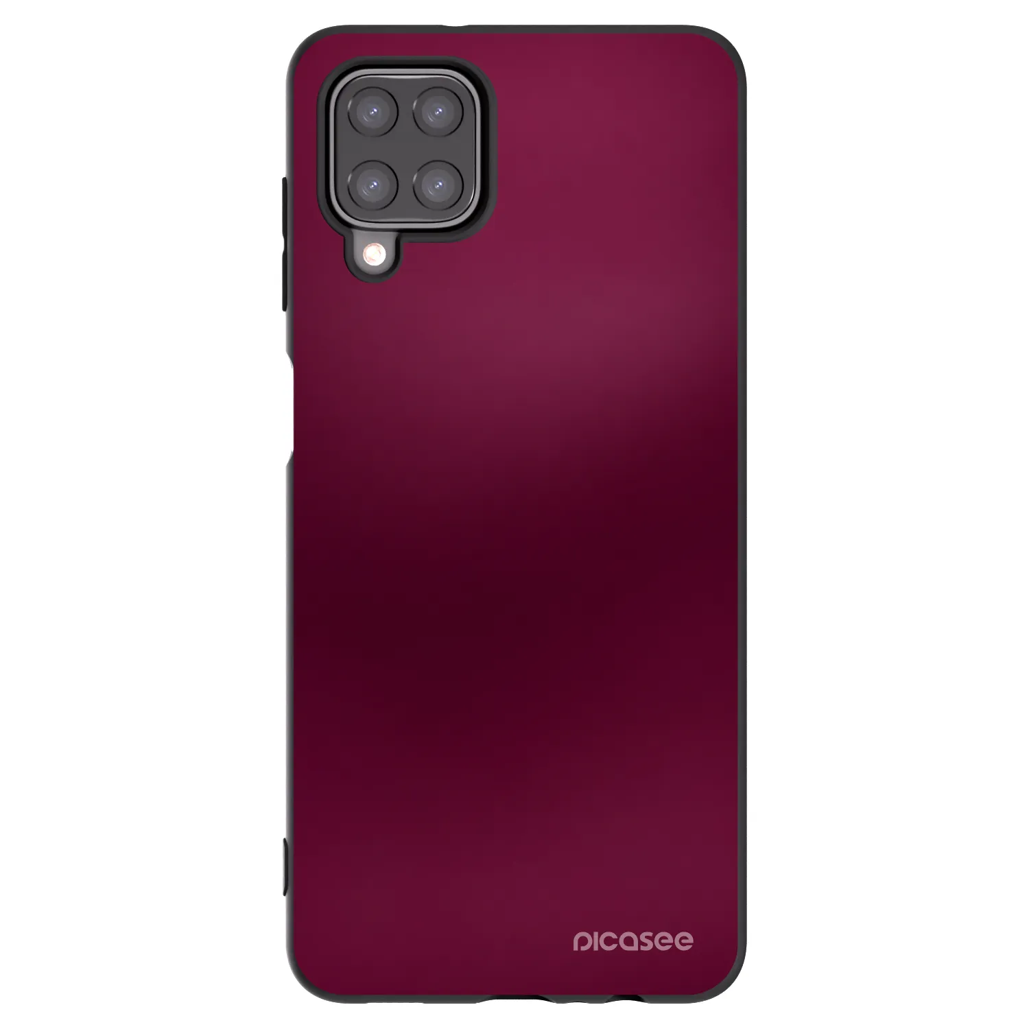 Picasee silikonski črni ovitek za Samsung Galaxy A12 A125F - Velvet Bordeaux