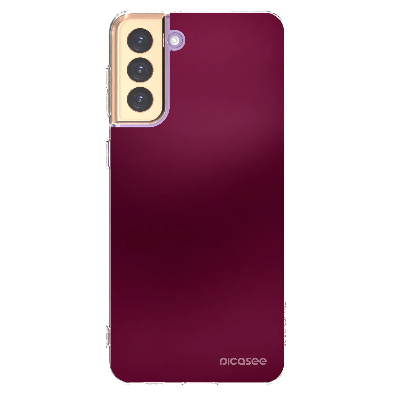 Picasee silikonski prozorni ovitek za Samsung Galaxy S21+ 5G G996F - Velvet Bordeaux