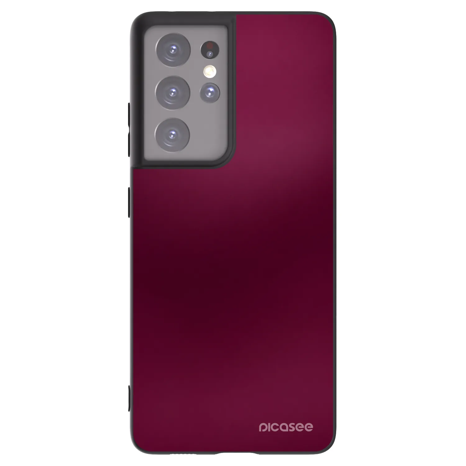 Picasee silikonski črni ovitek za Samsung Galaxy S21 Ultra 5G G998B - Velvet Bordeaux