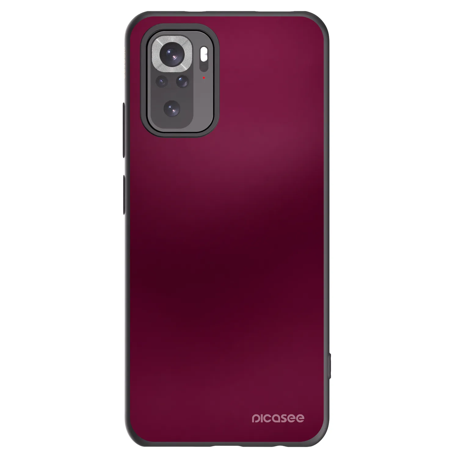 Picasee silikonski črni ovitek za Xiaomi Redmi Note 10 - Velvet Bordeaux