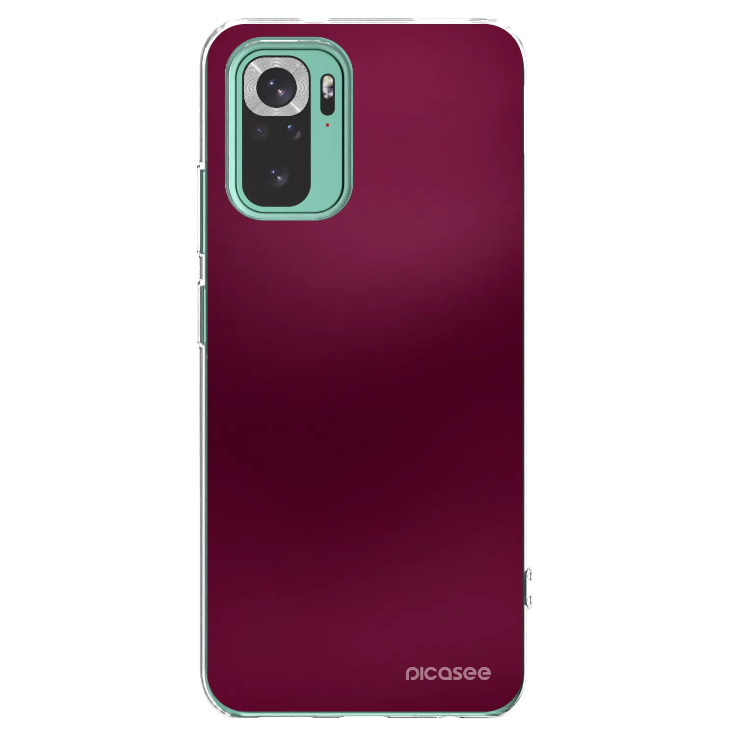 Picasee silikonski prozorni ovitek za Xiaomi Redmi Note 10 Pro - Velvet Bordeaux