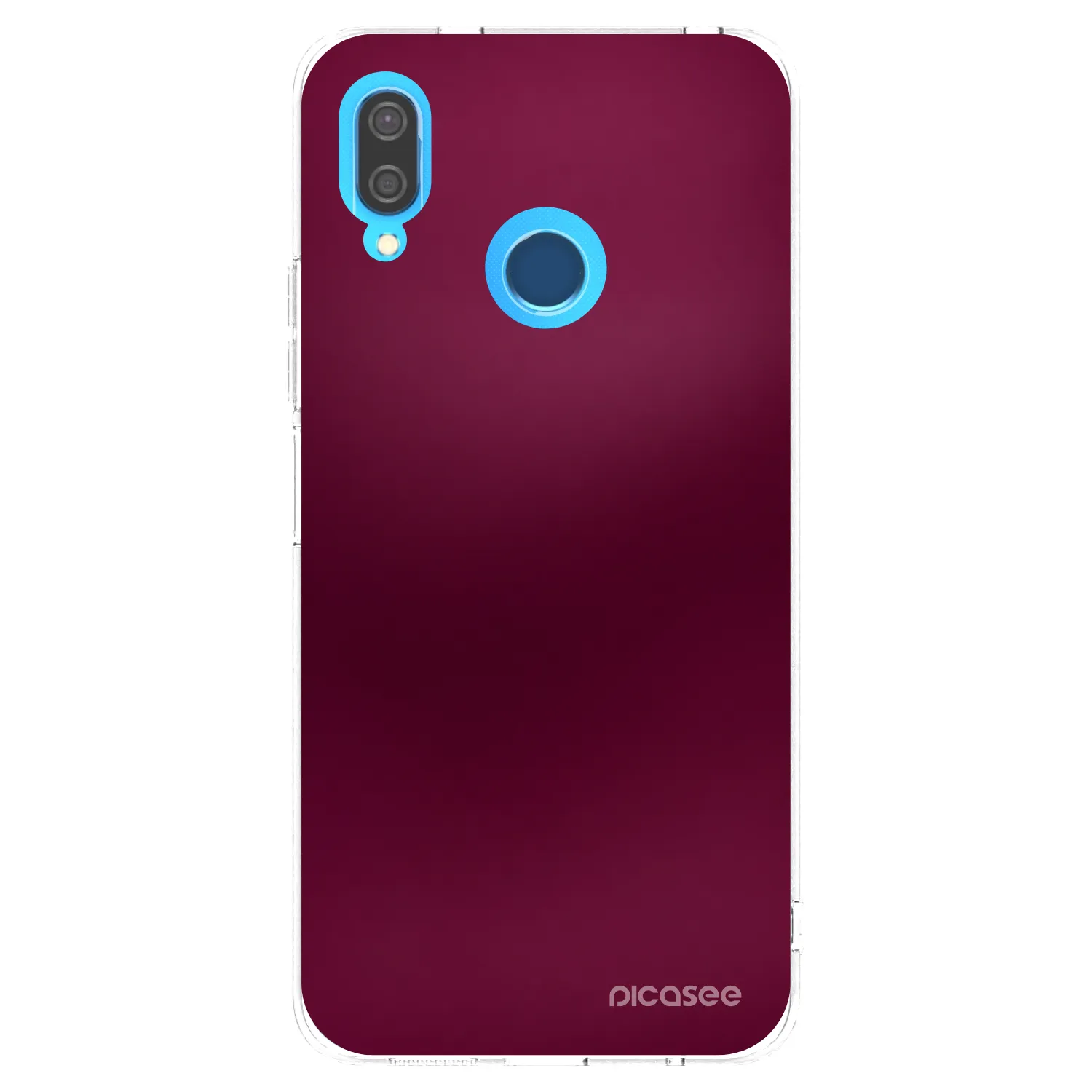 Picasee silikonski prozorni ovitek za Huawei P20 Lite - Velvet Bordeaux