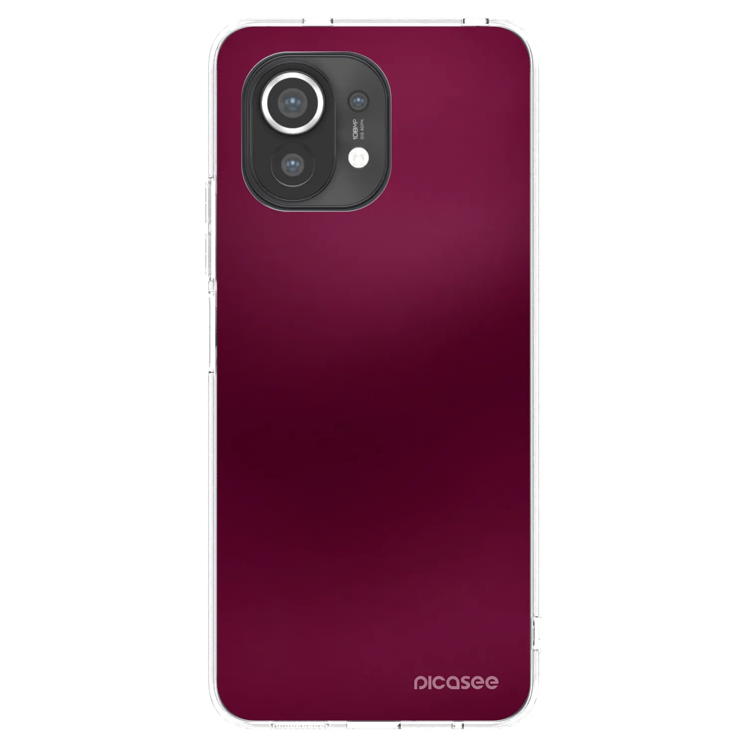 Picasee silikonski prozorni ovitek za Xiaomi Mi 11 - Velvet Bordeaux