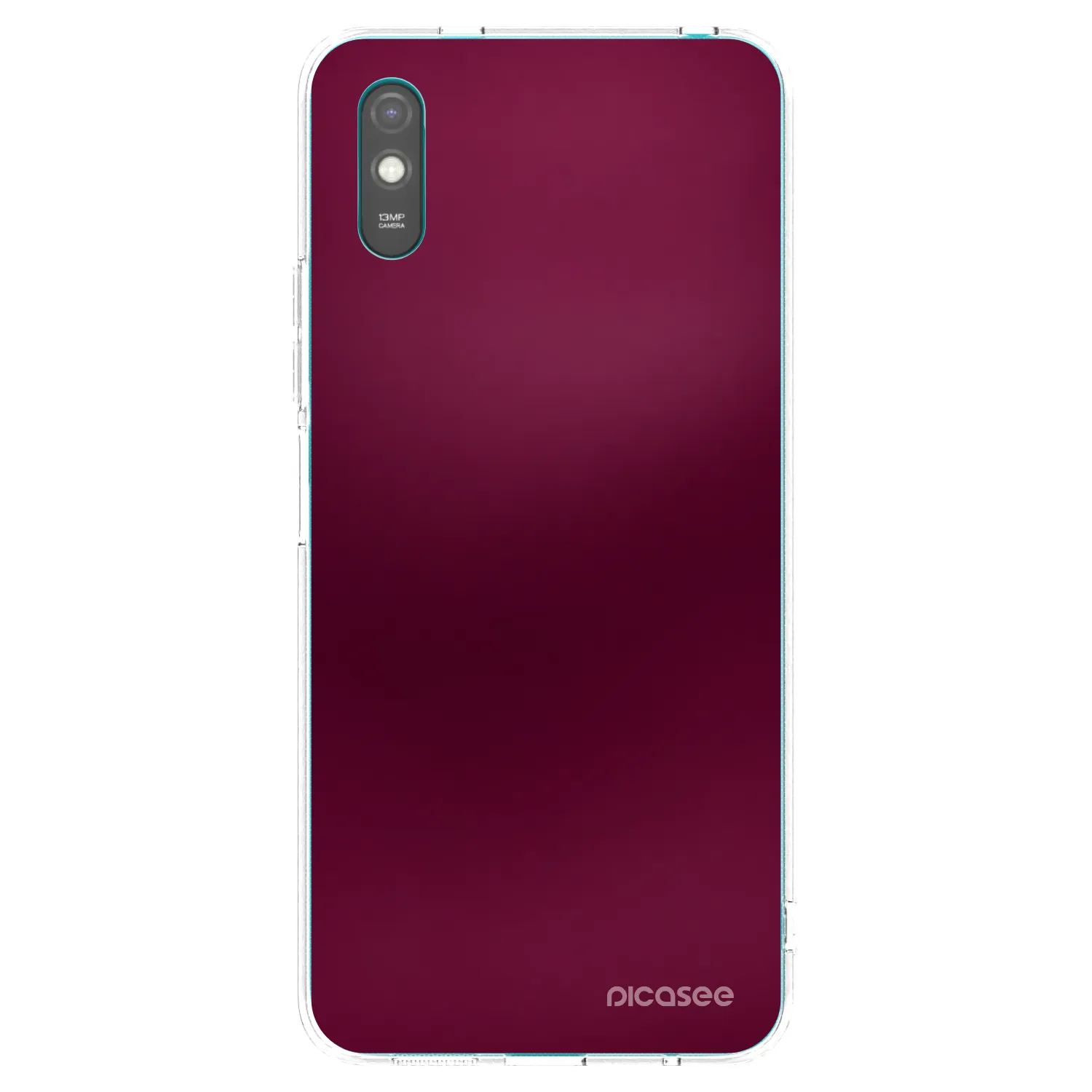 Picasee silikonski prozorni ovitek za Xiaomi Redmi 9AT - Velvet Bordeaux