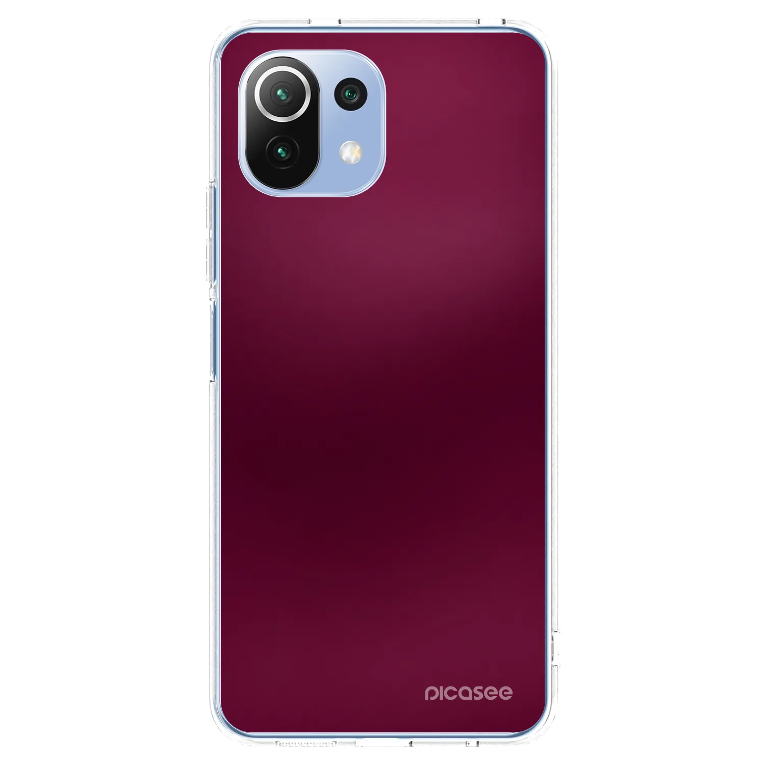 Picasee silikonski prozorni ovitek za Xiaomi Mi 11 Lite - Velvet Bordeaux