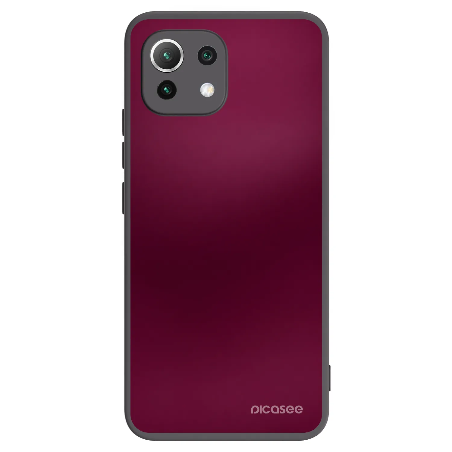 Picasee silikonski črni ovitek za Xiaomi Mi 11 Lite - Velvet Bordeaux