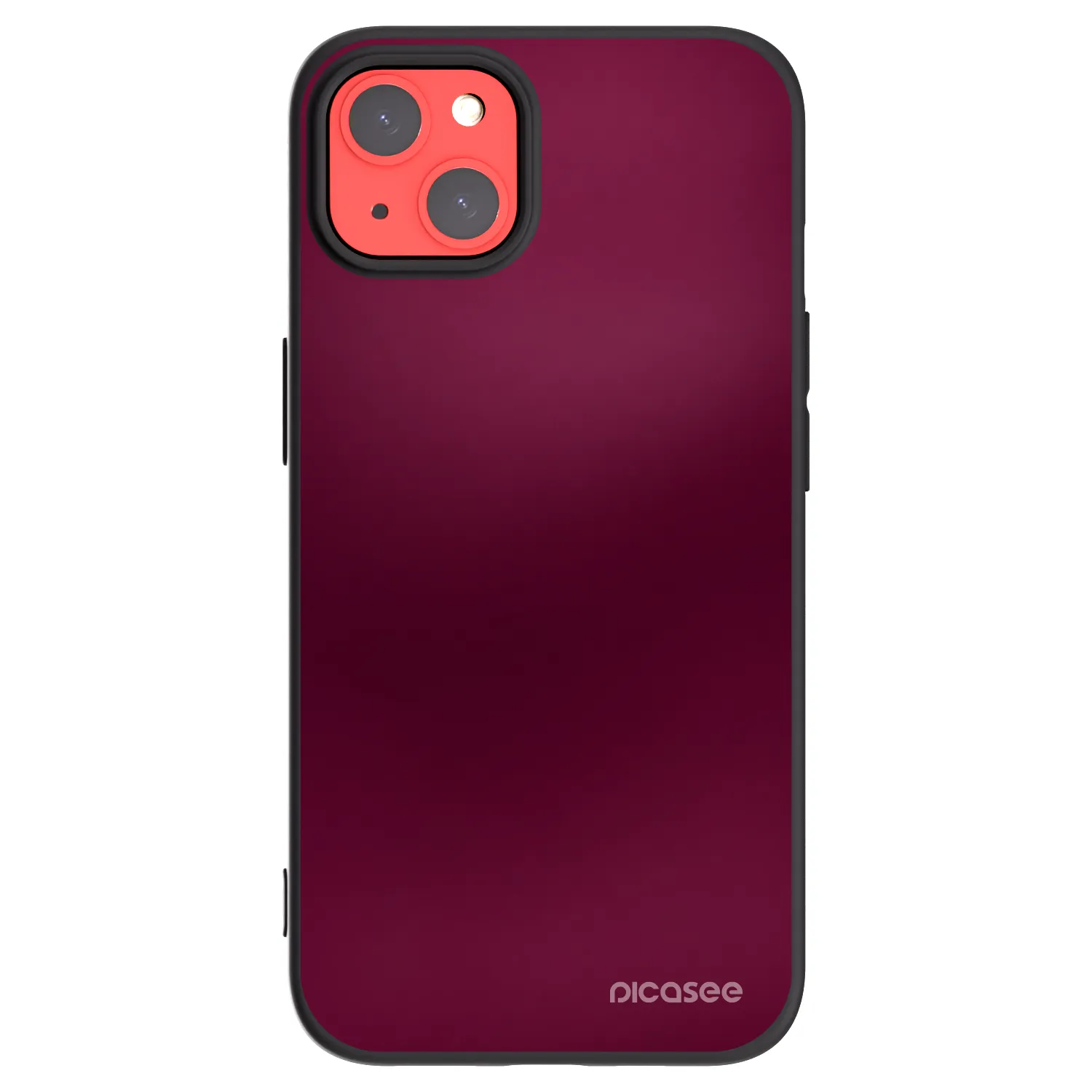 Picasee silikonski črni ovitek za Apple iPhone 13 - Velvet Bordeaux
