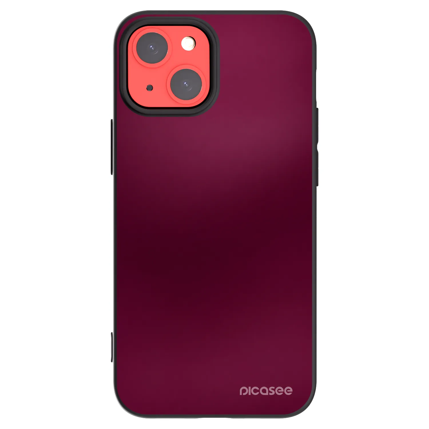 Picasee silikonski črni ovitek za Apple iPhone 13 mini - Velvet Bordeaux