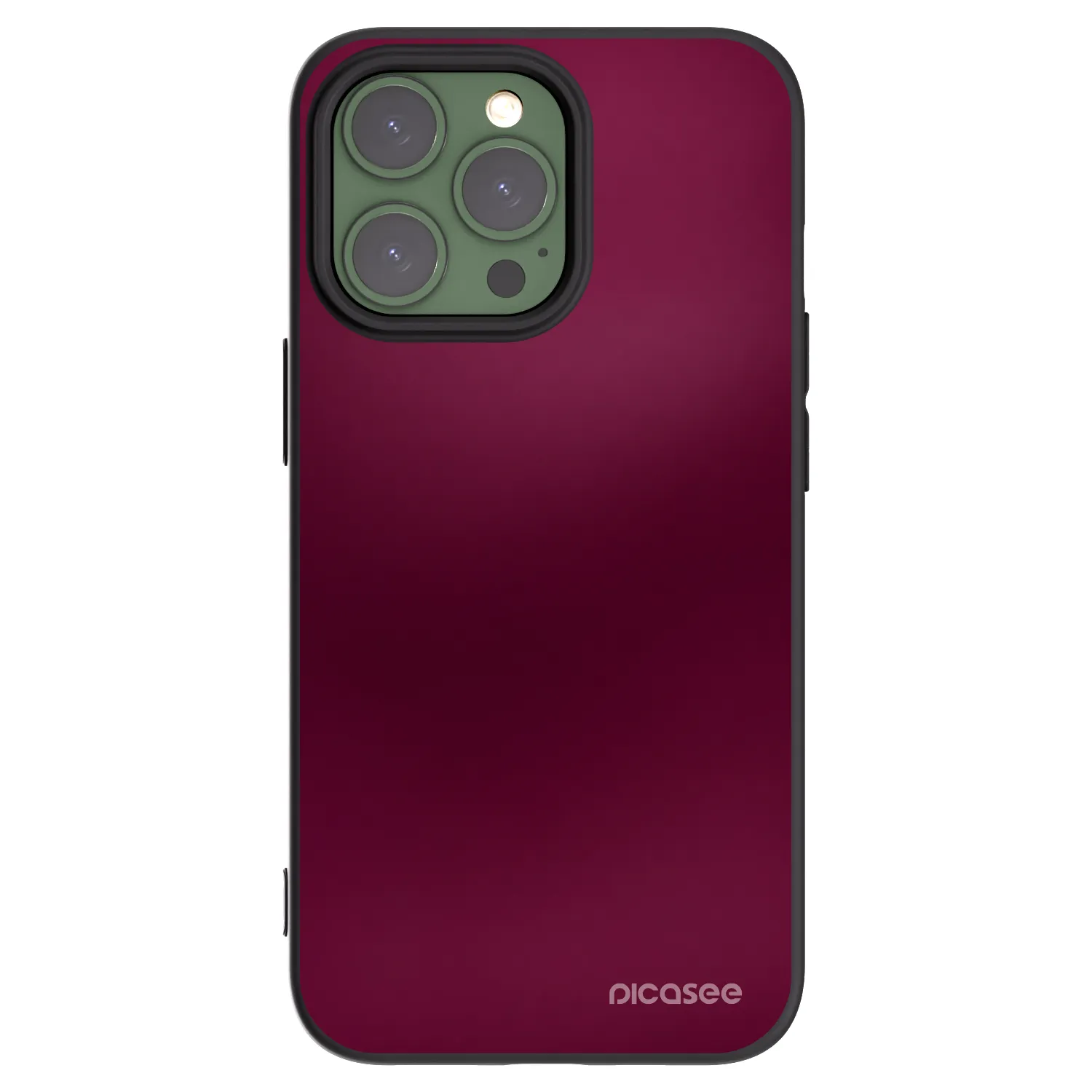 Picasee silikonski črni ovitek za Apple iPhone 13 Pro - Velvet Bordeaux