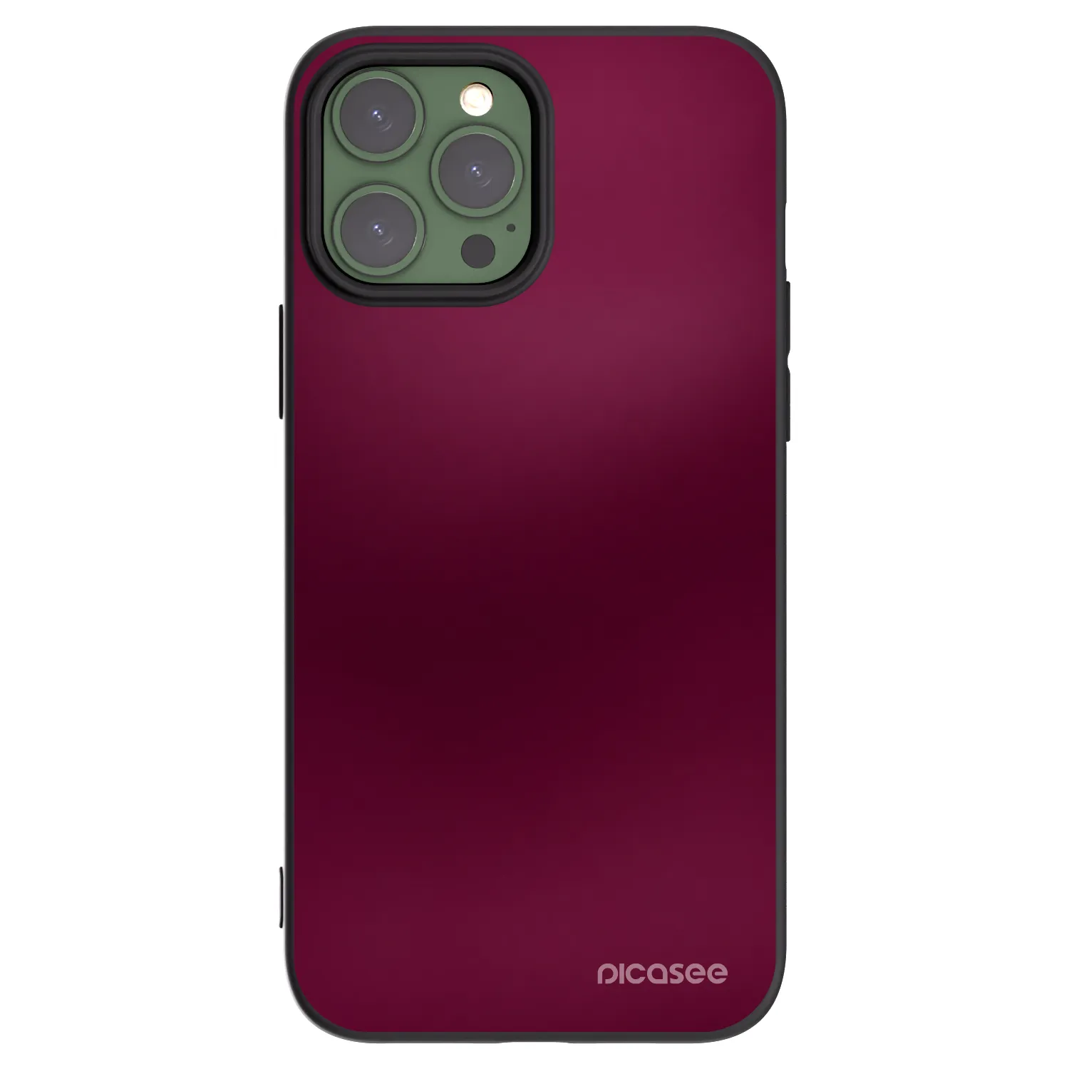 Picasee silikonski črni ovitek za Apple iPhone 13 Pro Max - Velvet Bordeaux