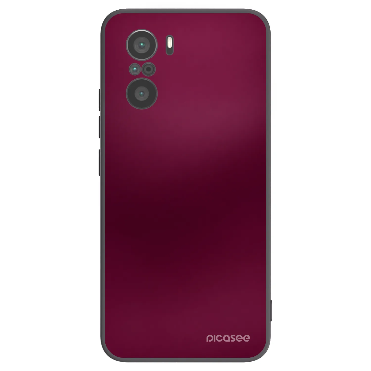 Picasee silikonski črni ovitek za Xiaomi Poco F3 - Velvet Bordeaux