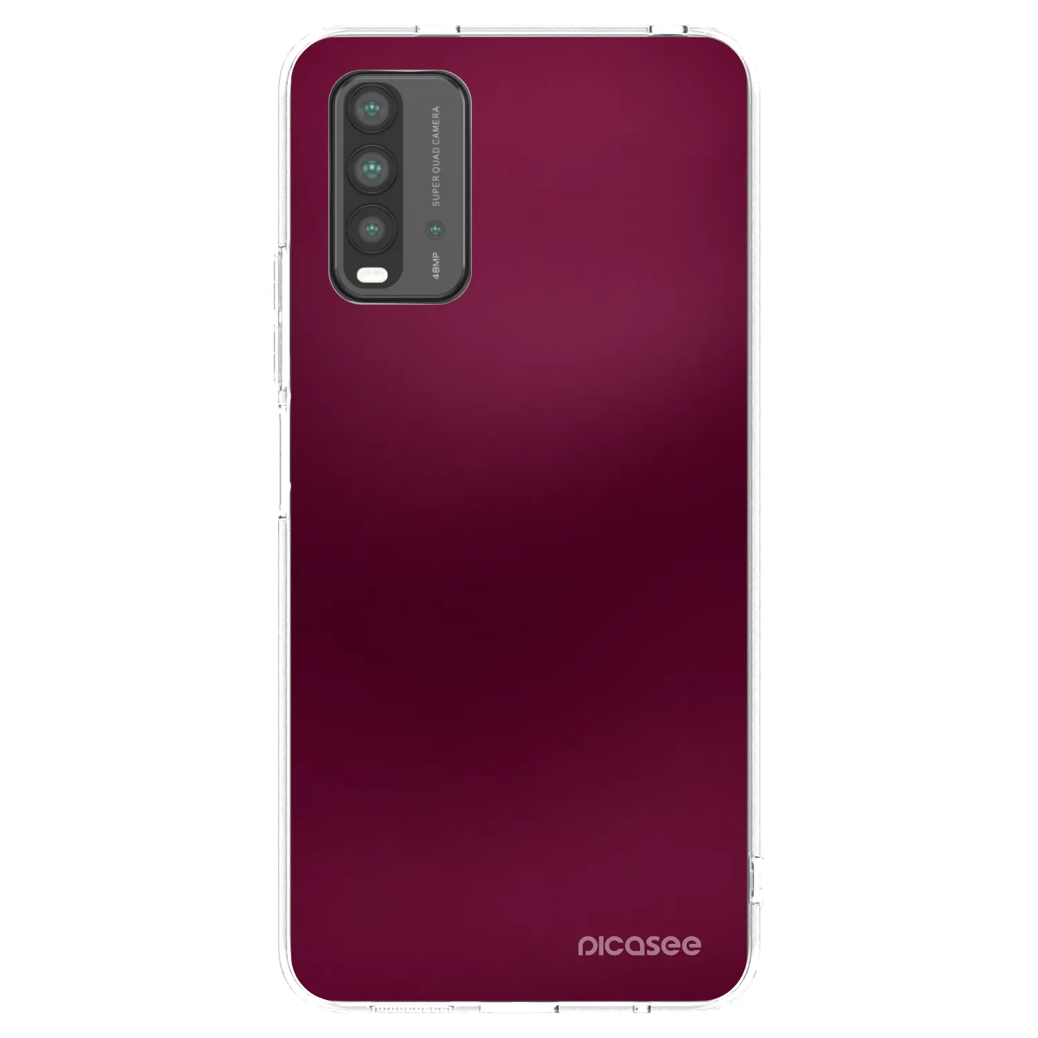 Picasee silikonski prozorni ovitek za Xiaomi Redmi 9T - Velvet Bordeaux