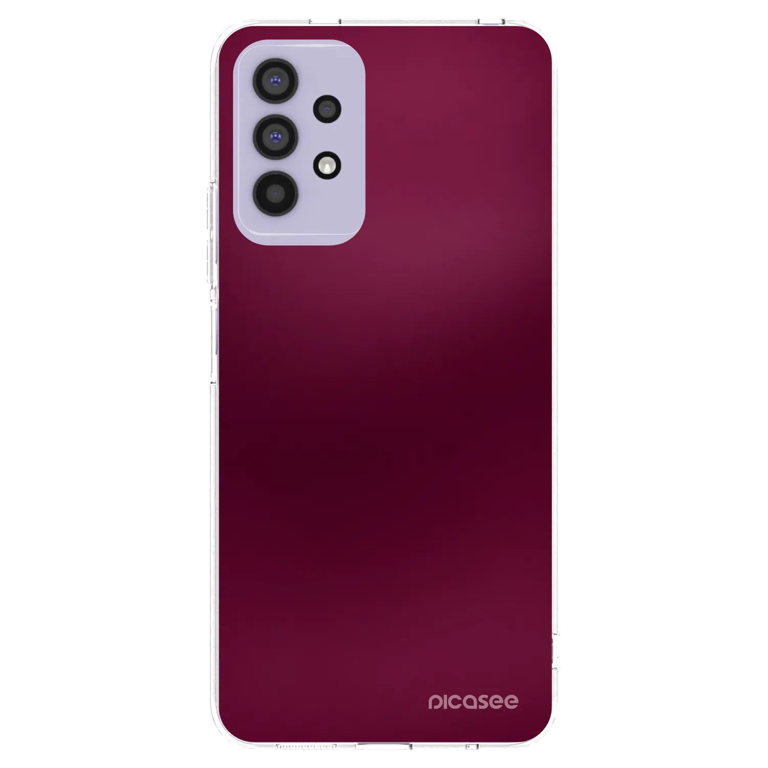 Picasee silikonski prozorni ovitek za Samsung Galaxy A32 4G SM-A325F - Velvet Bordeaux