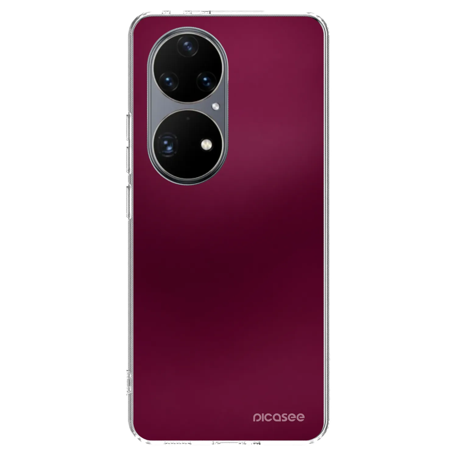 Picasee silikonski prozorni ovitek za Huawei P50 - Velvet Bordeaux