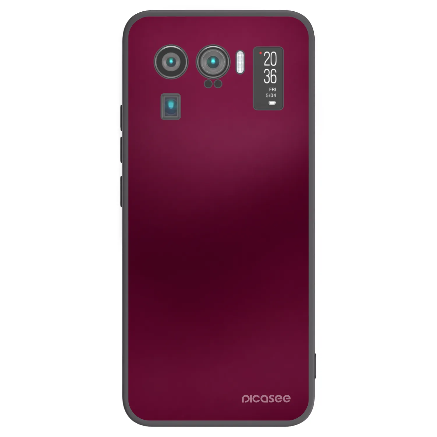 Picasee silikonski črni ovitek za Xiaomi Mi 11 Ultra - Velvet Bordeaux