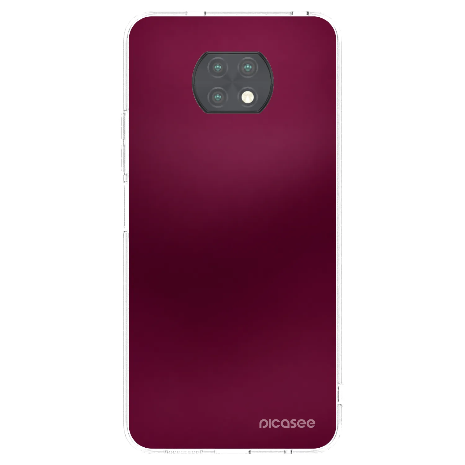 Picasee silikonski prozorni ovitek za Xiaomi Redmi Note 9T - Velvet Bordeaux