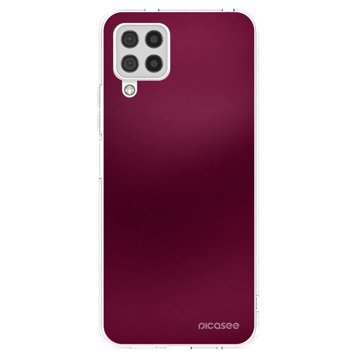 Picasee silikonski prozorni ovitek za Samsung Galaxy A22 A225F 4G - Velvet Bordeaux