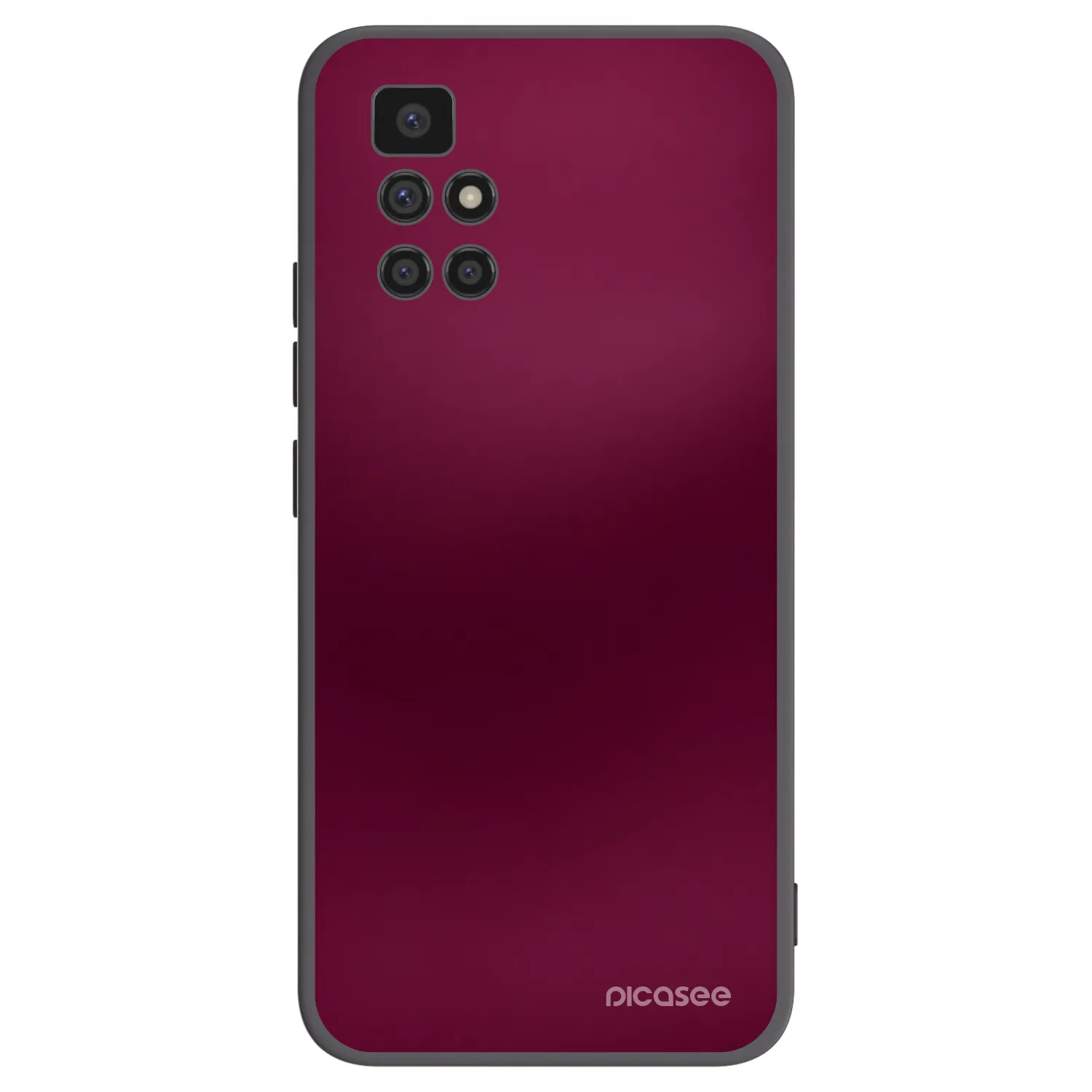 Picasee silikonski črni ovitek za Xiaomi Redmi 10 - Velvet Bordeaux