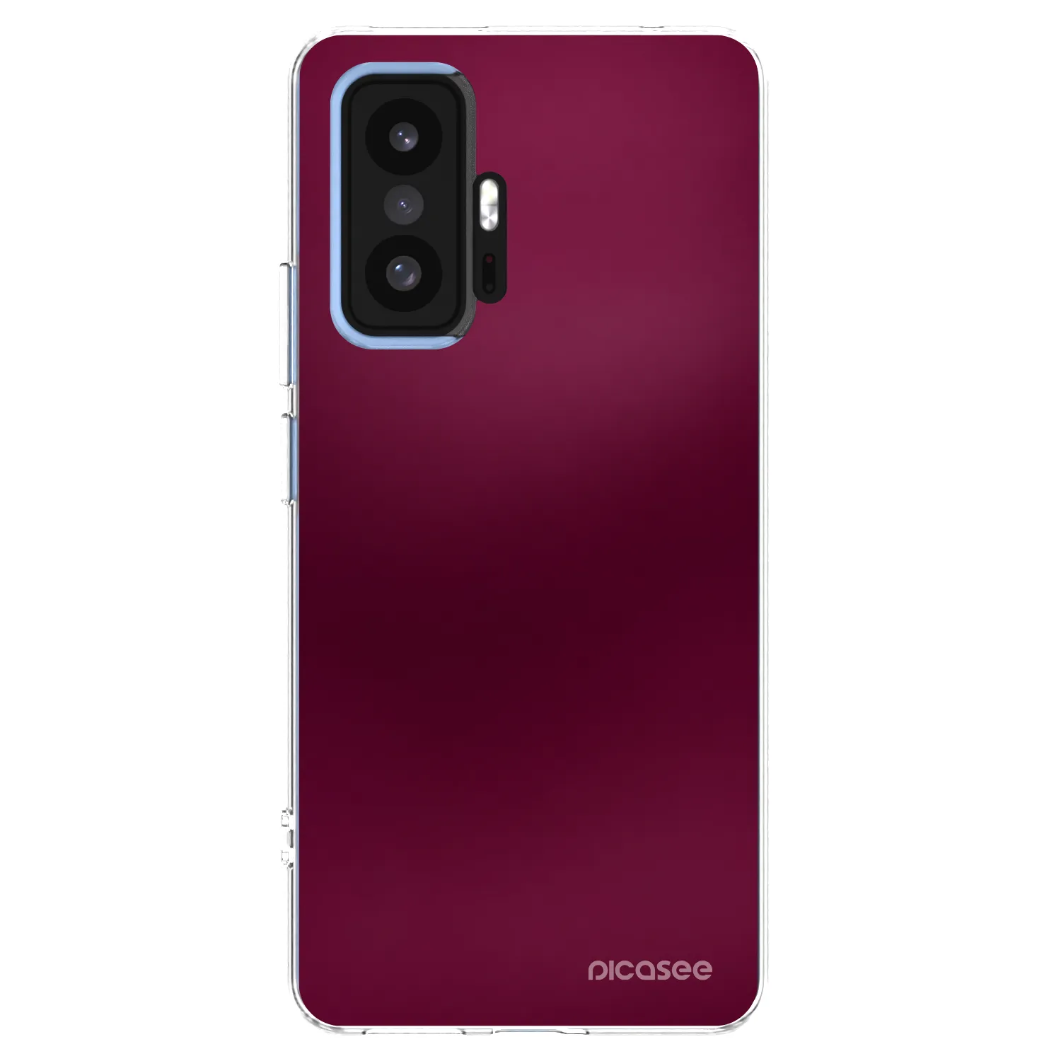Picasee silikonski prozorni ovitek za Xiaomi 11T Pro - Velvet Bordeaux