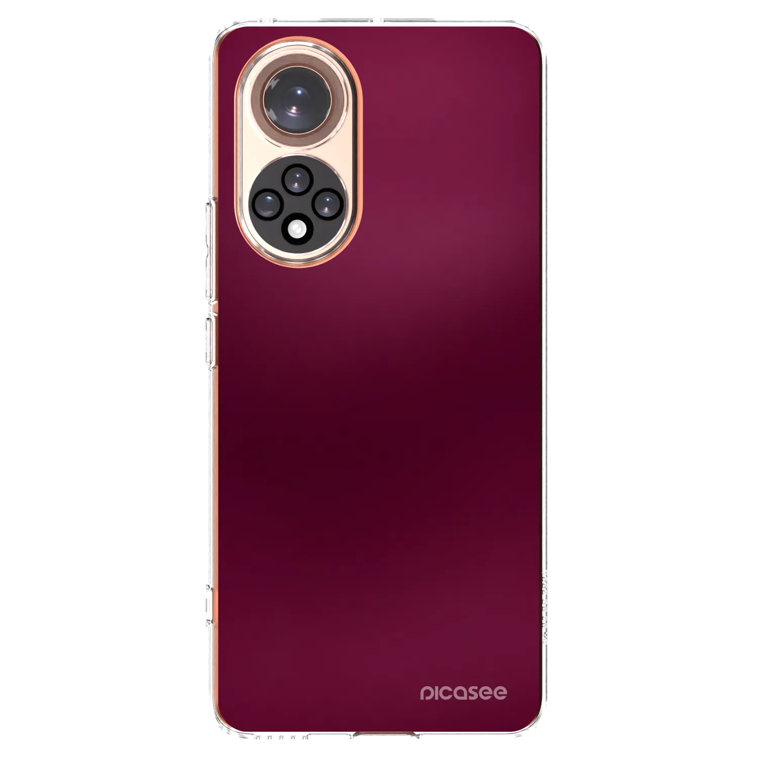Picasee silikonski prozorni ovitek za Honor 50 5G - Velvet Bordeaux