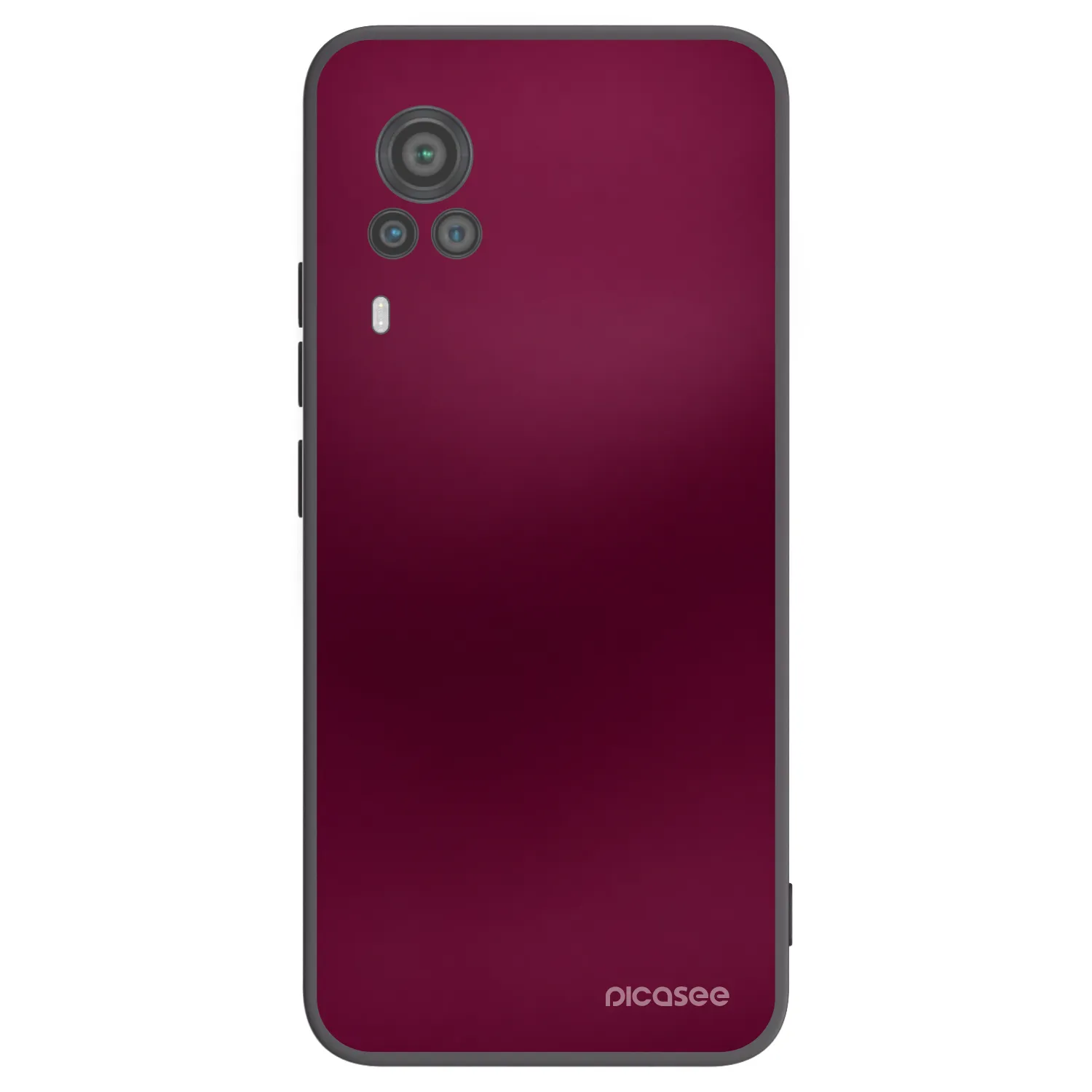 Picasee silikonski črni ovitek za Vivo X60 Pro 5G - Velvet Bordeaux