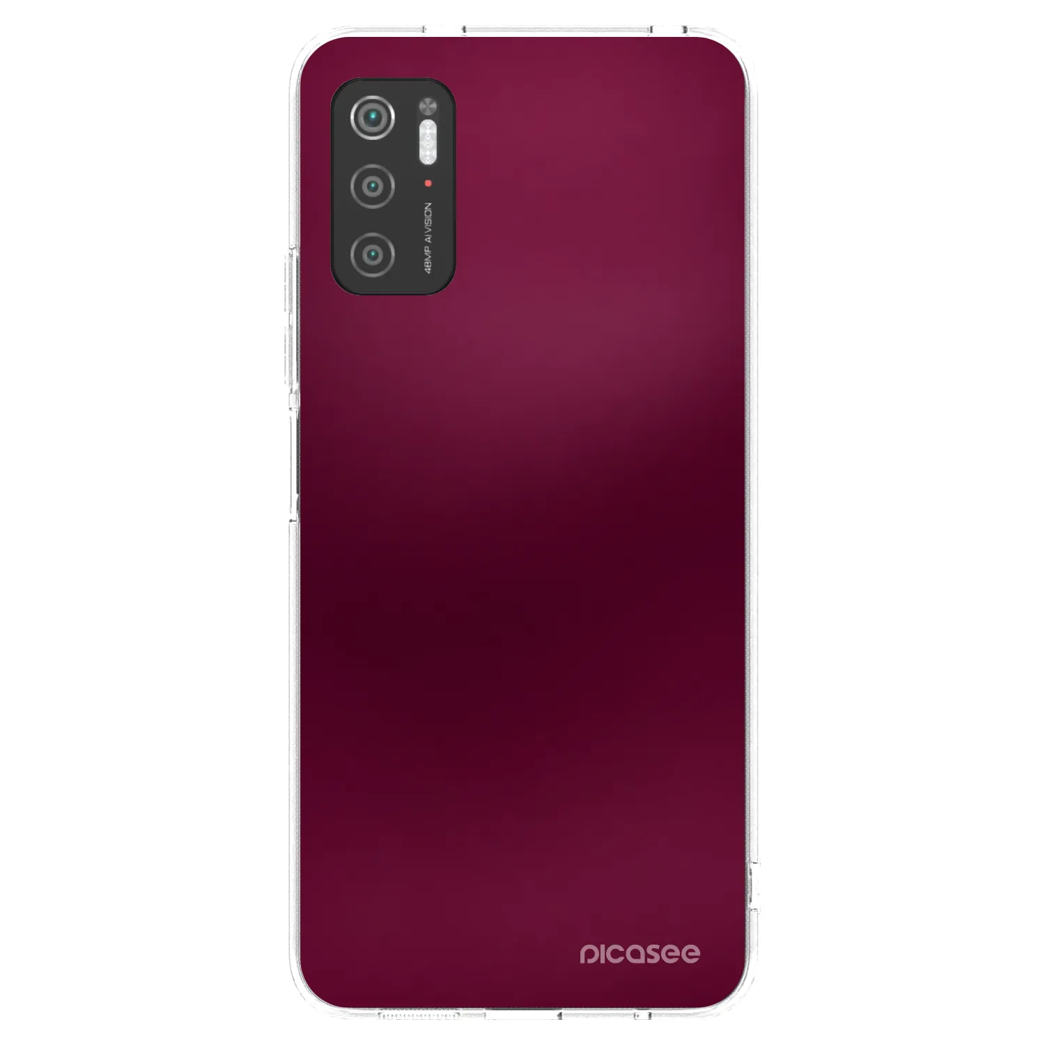 Picasee silikonski prozorni ovitek za Xiaomi Poco M3 Pro 5G - Velvet Bordeaux