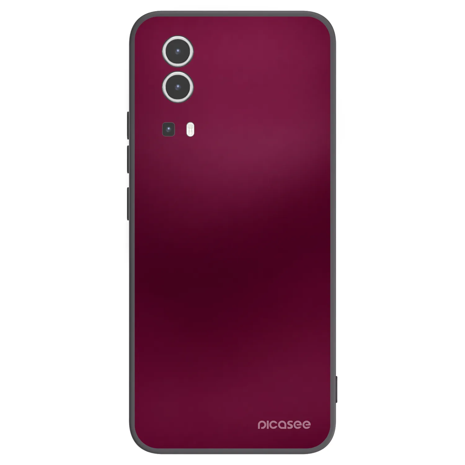 Picasee silikonski črni ovitek za Vivo Y72 5G - Velvet Bordeaux