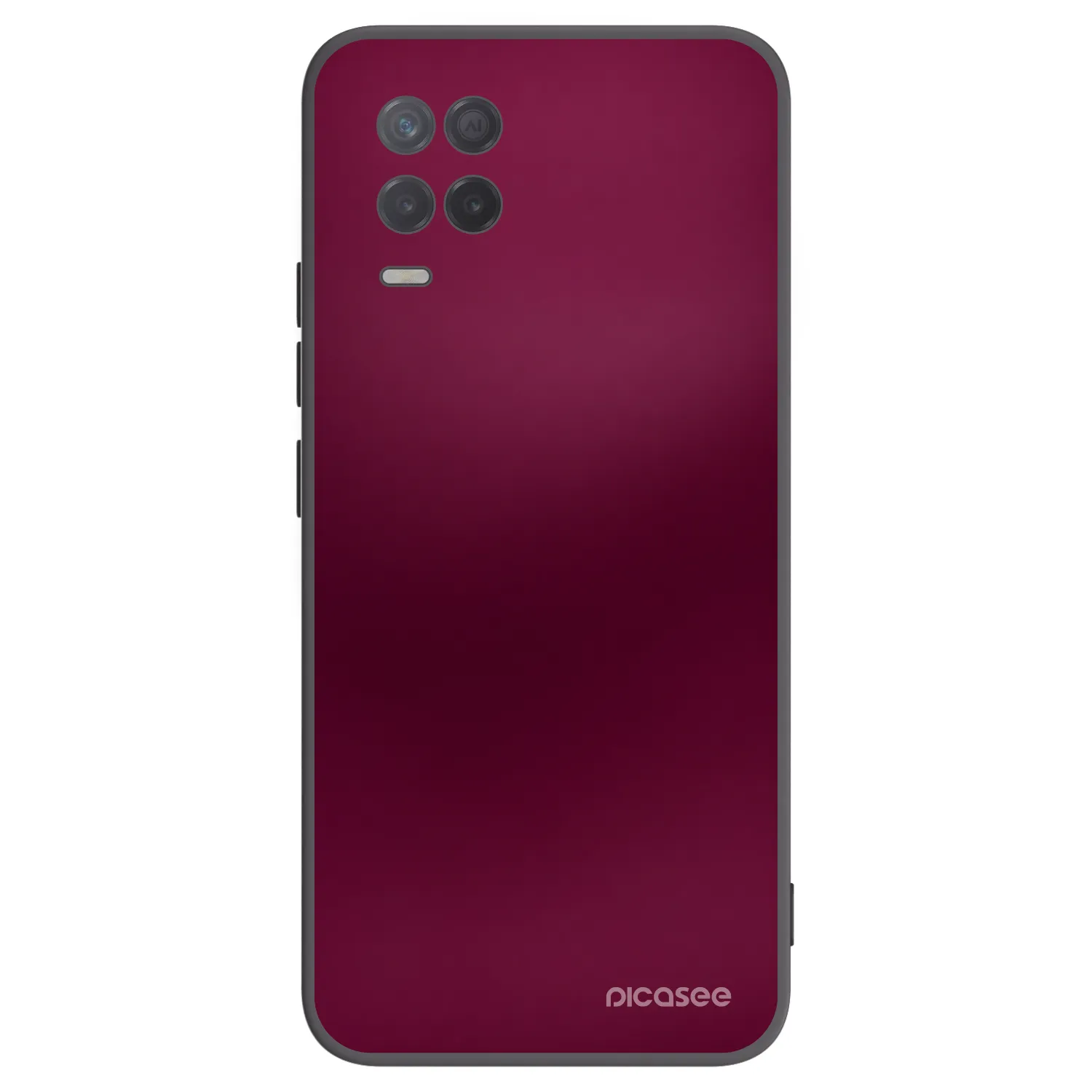 Picasee silikonski črni ovitek za Realme 8 5G - Velvet Bordeaux