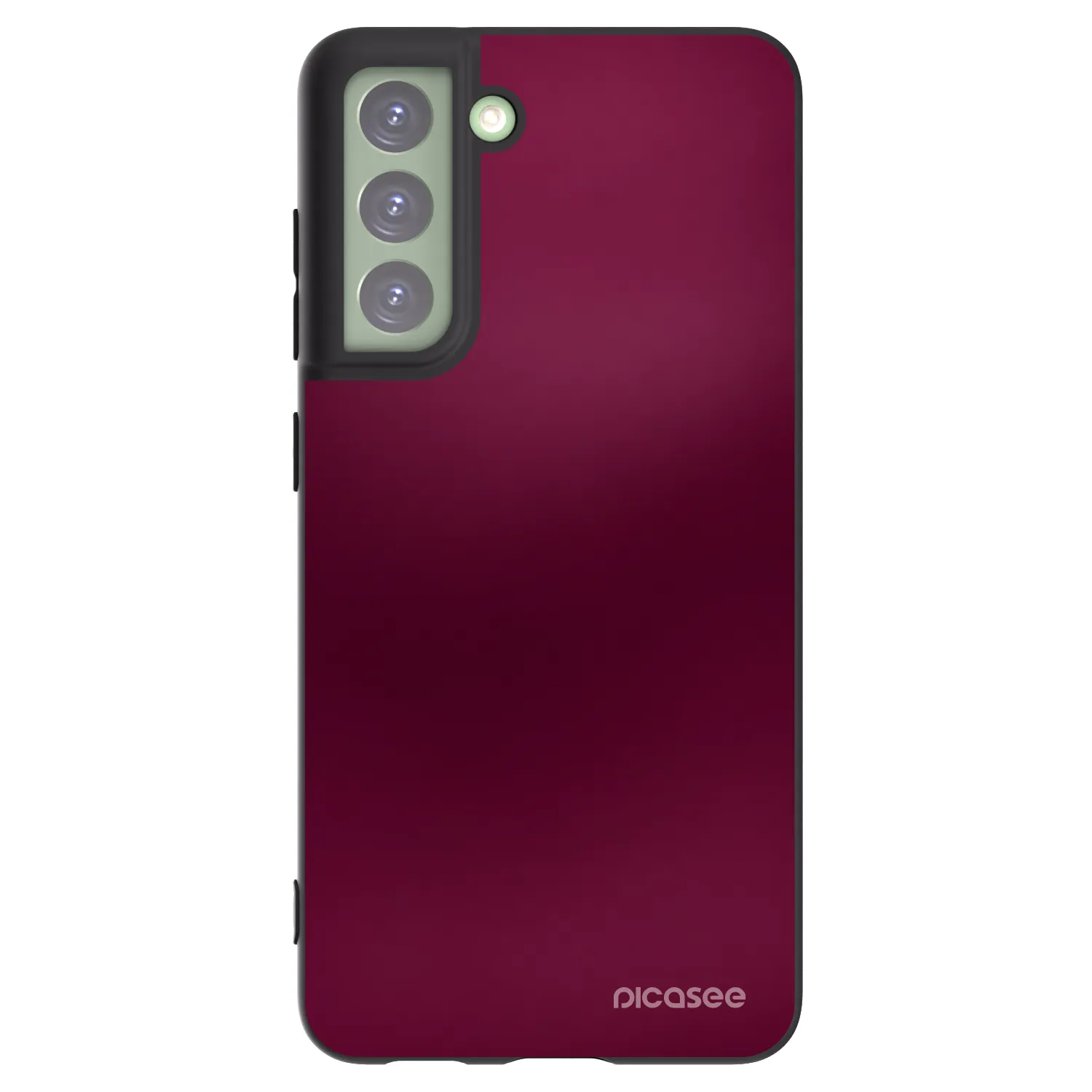 Picasee silikonski črni ovitek za Samsung Galaxy S21 FE 5G - Velvet Bordeaux