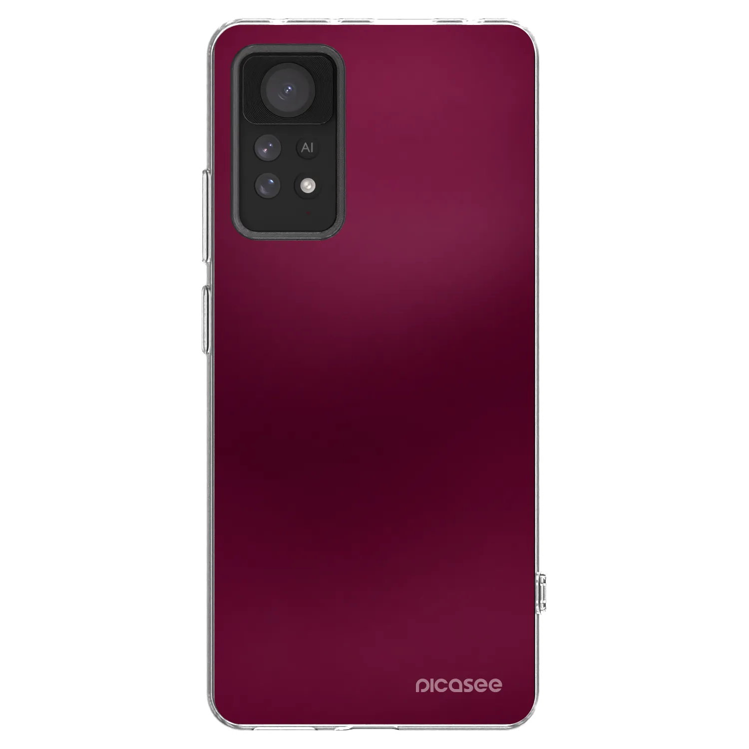 Picasee silikonski prozorni ovitek za Xiaomi Redmi Note 11 Pro - Velvet Bordeaux
