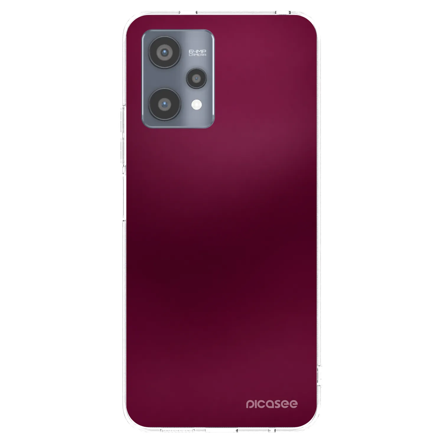 Picasee silikonski prozorni ovitek za Realme 9 Pro 5G - Velvet Bordeaux