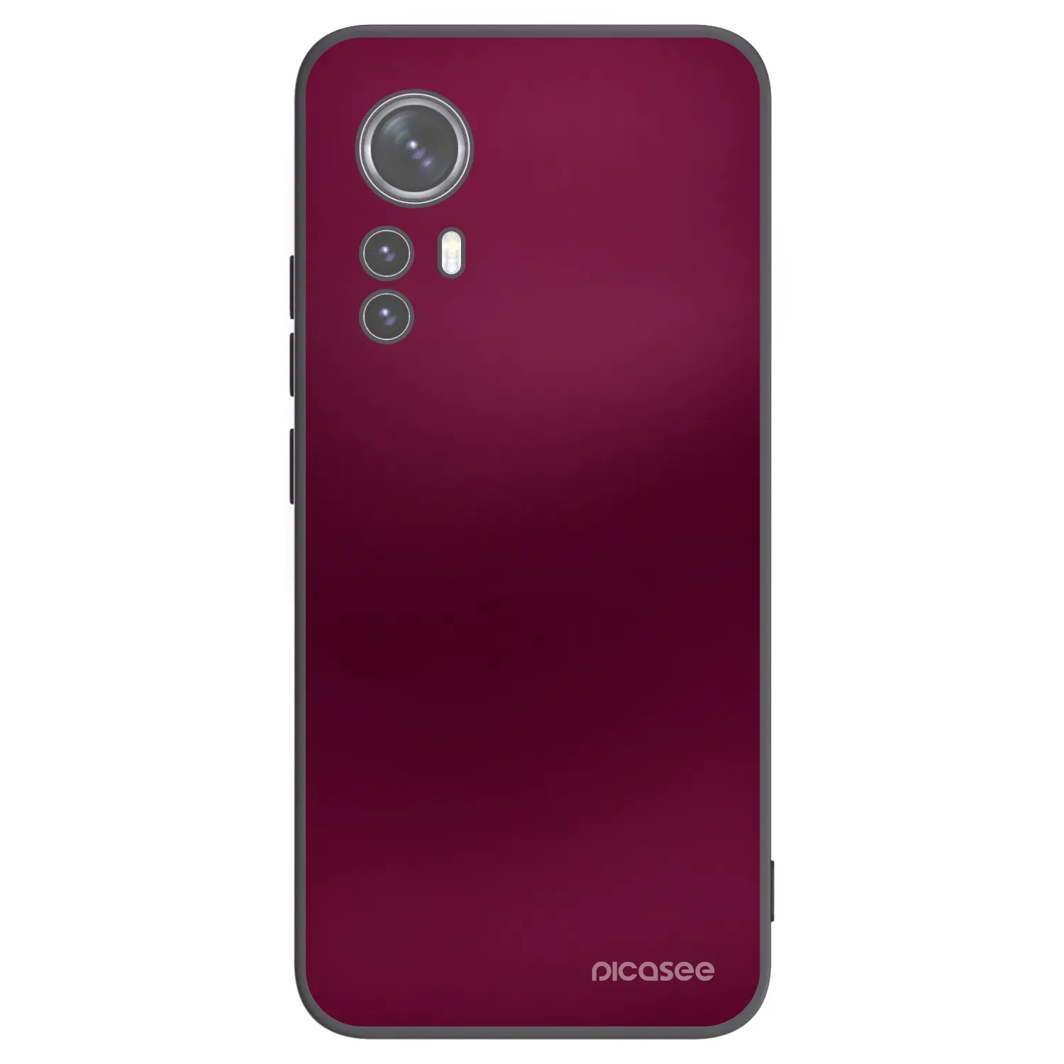 Picasee silikonski črni ovitek za Xiaomi 12 - Velvet Bordeaux