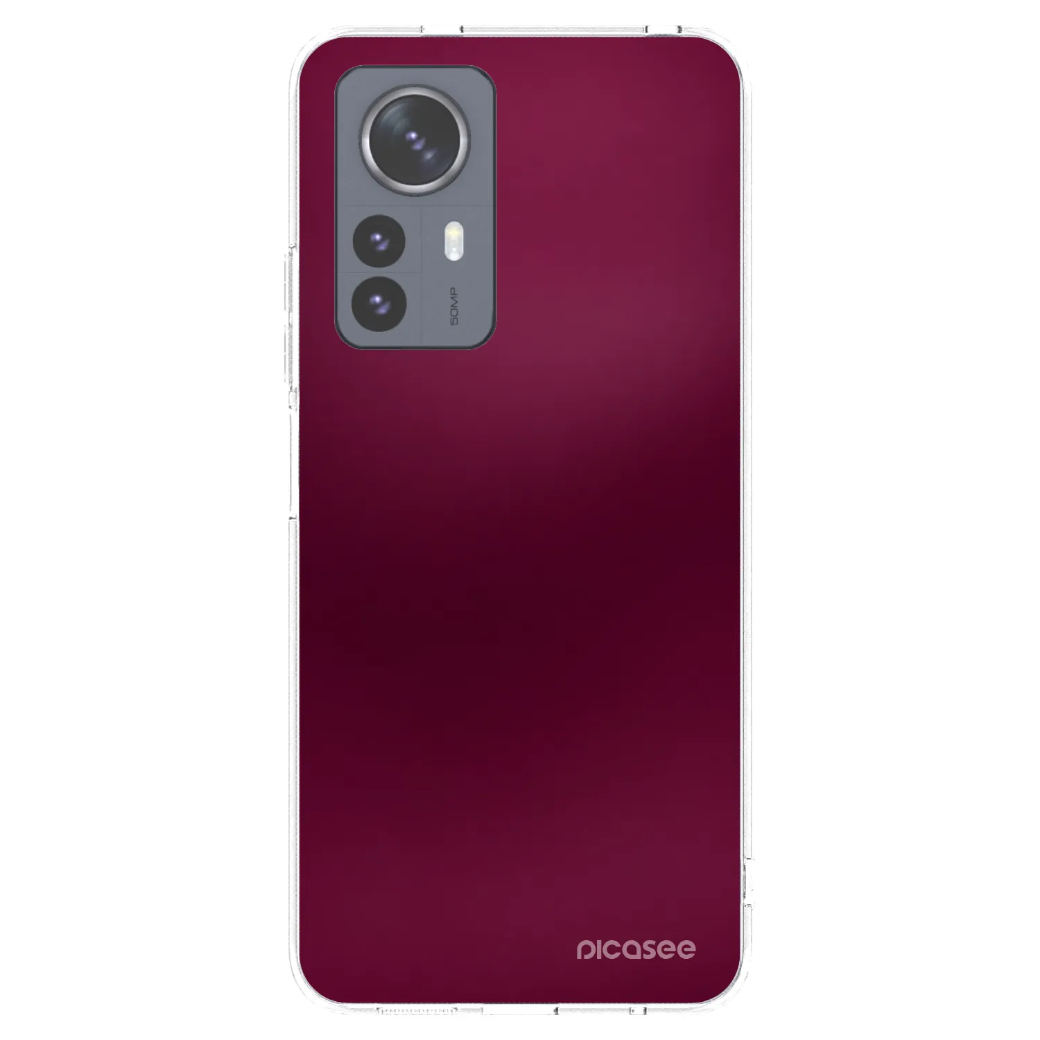 Picasee silikonski prozorni ovitek za Xiaomi 12 Pro - Velvet Bordeaux