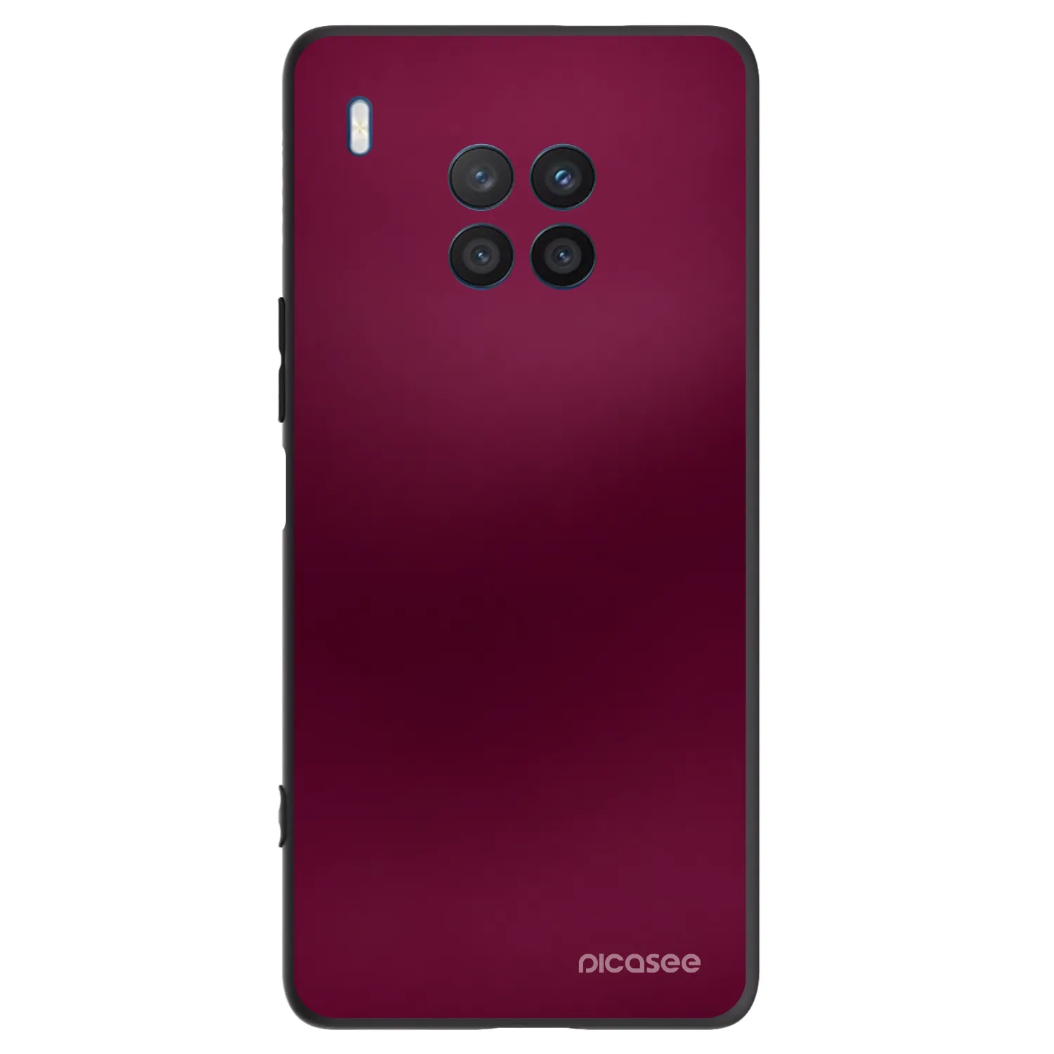Picasee silikonski črni ovitek za Honor 50 Lite - Velvet Bordeaux