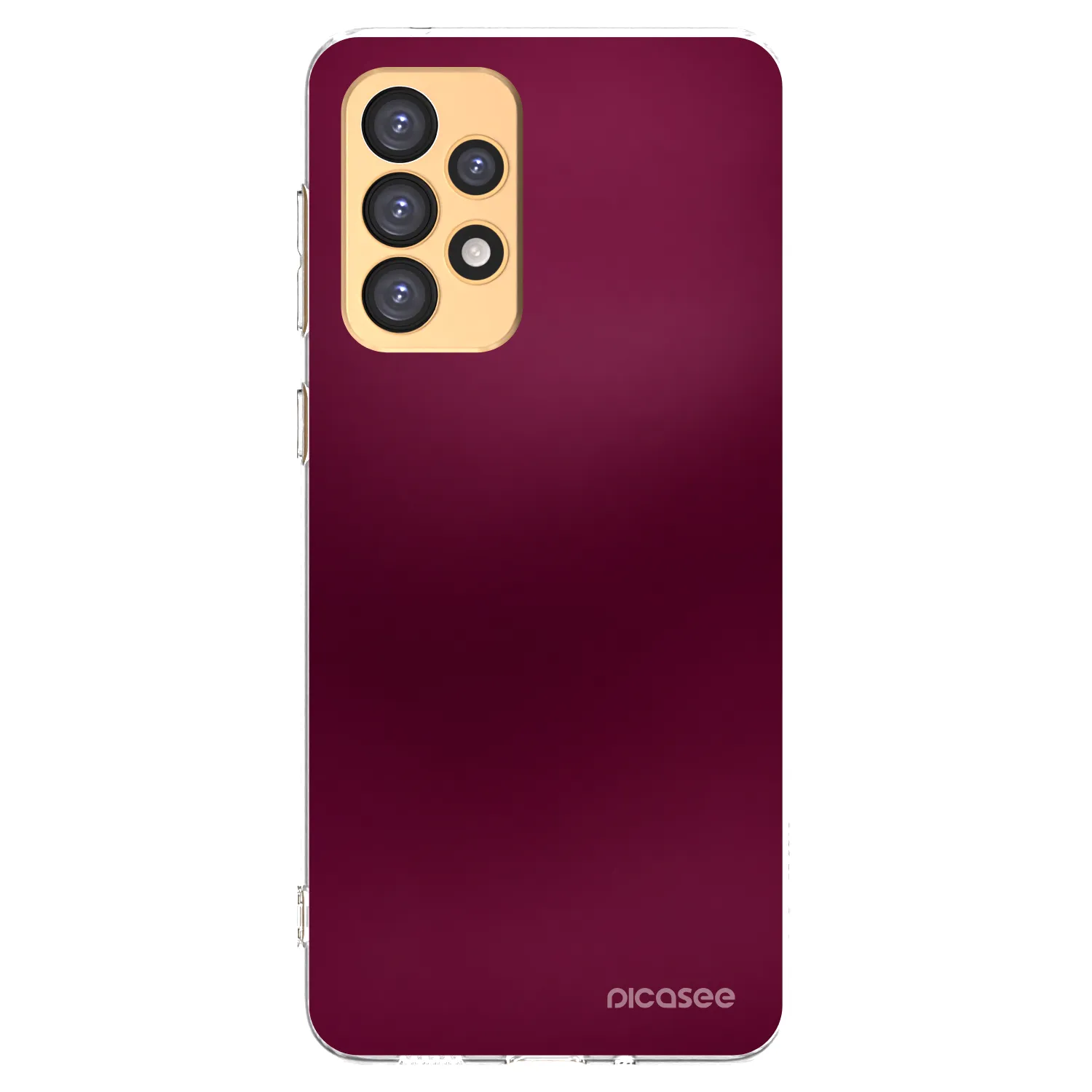 Picasee silikonski prozorni ovitek za Samsung Galaxy A33 5G A336 - Velvet Bordeaux
