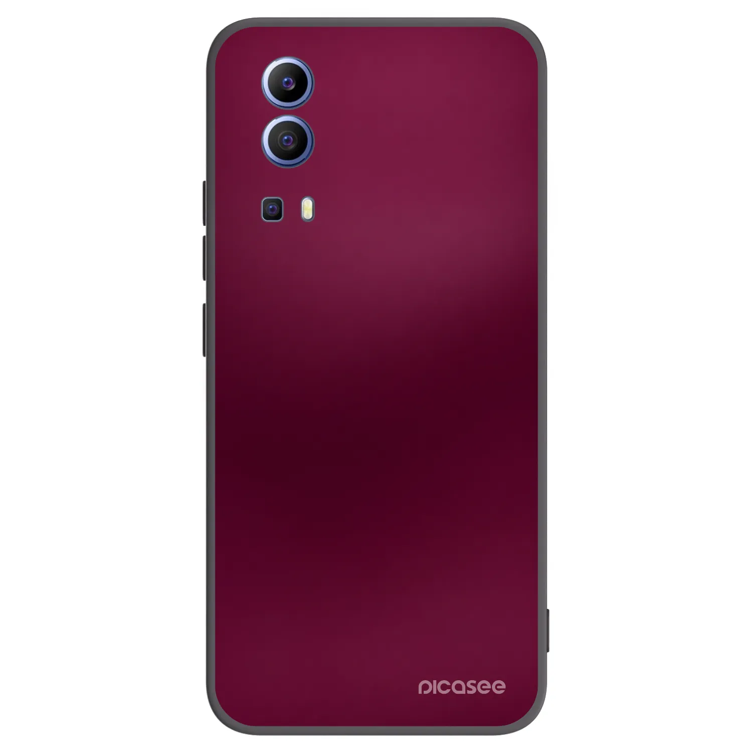 Picasee silikonski črni ovitek za Vivo Y52 5G - Velvet Bordeaux