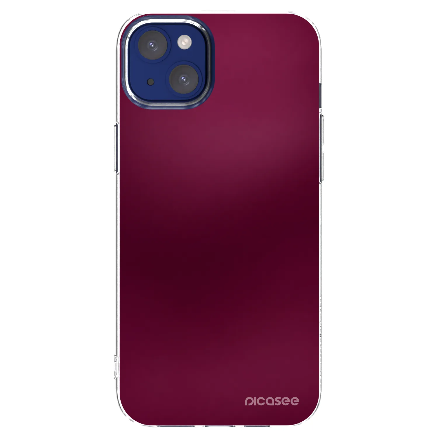 Picasee silikonski prozorni ovitek za Apple iPhone 14 Plus - Velvet Bordeaux